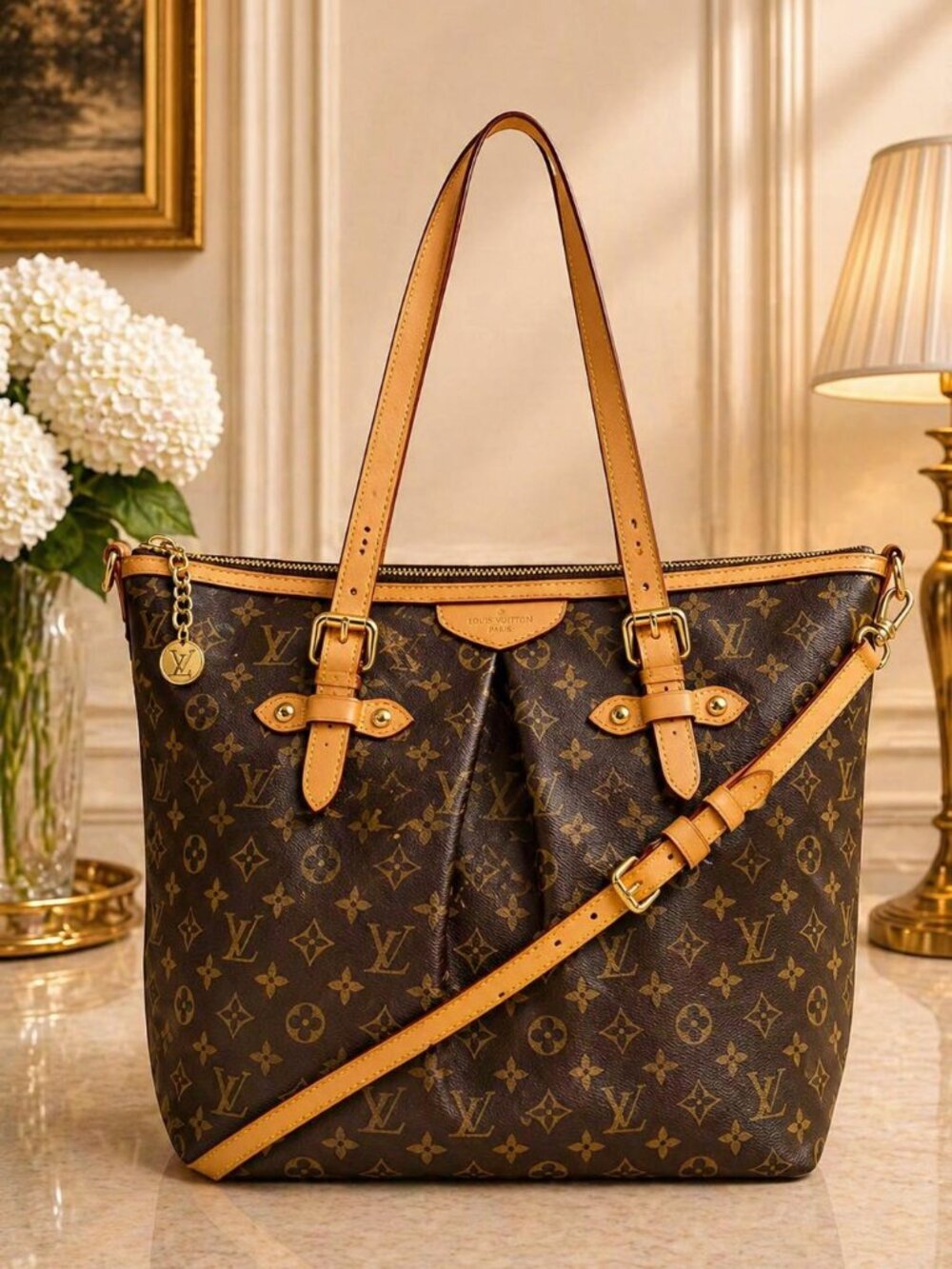 Authentic Louis Vuitton Palermo GM Monogram Tote Bag